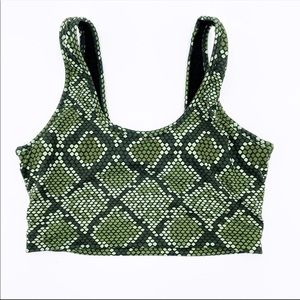 Balance Athletica Kingdom Collection Snakeskin Print Sports Bra